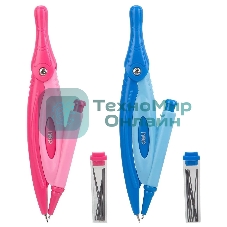 Циркуль Deli EG20002, в комплекте: набор грифелей