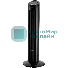 Колонный вентилятор BRAYER BR4958BK, механ.упр.,пульт ДУ,вращение90°,мощ-ть50Вт,защита от перегрева