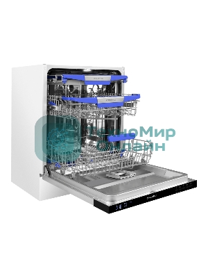 Посудомоечная машина Maunfeld MLP60230 Light Beam Inverter Wi-Fi, нержавеющая сталь, 59.5 см, 14 компл., 44 дБ, класс A+++