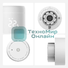 Умный терморегулятор Яндекс для радиатора, работает с Алисой, Zigbee, YNDX-00518