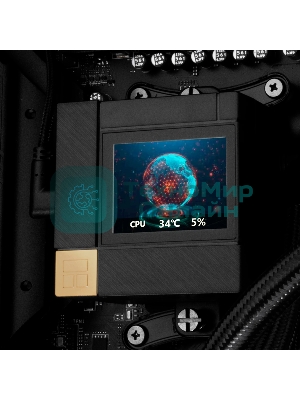 Система жидкостного охлаждения Thermalright Core Matrix 240 Vision (240мм, LED, Black, ARGB/Fans: 2x120мм, 68.9CFM, 28.2dBA, 2000RPM/Pump height 64.4мм, Rad thickness 27мм/S: 1700, 1200, 1851, 115X, AM5, AM4)