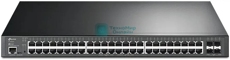 Коммутатор TP-Link TL-SG3452XP 48G 4SFP+ 48PoE+ 500W управляемый