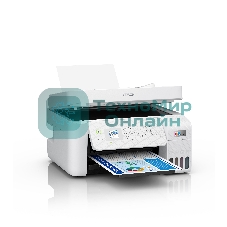 МФУ струйное Epson EcoTank L5296 (C11CJ65411) белый, A4, ч/б печ. 33стр/мин., цв. печ. 15стр/мин., 5760x1440 DPI, 2400х1200 DPI, USB, Ethernet, Wi-Fi