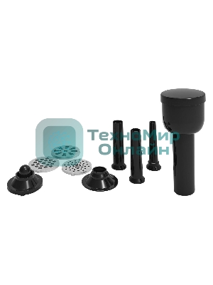 Мясорубка электрическая BBK MG3002 серый, 2500 Вт, 2.5 кг/мин, реверс, защита от перегрузки, металлический лоток, насадки - 7