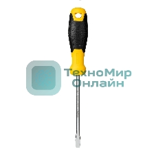 Отвертка шлицевая Deli DL6361251 6х125мм CR-V, Двухкомпонентная ручка. Хромированная