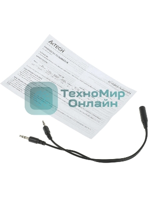 Гарнитура Bloody G220 чёрный, проводная, подсветка