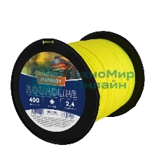 Леска Roundline D 2,4 мм L 400 м (круглая, желтая) 240-400-1