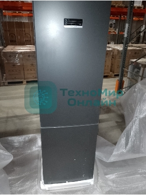 (Поврежденный товар) Холодильник Weissgauff WRK 2010 D Inverter NoFrost Dark Grey Soft Close (Вмятина на нижней двери.Вмятины на правой стороне , Царапина на левой стороне ))