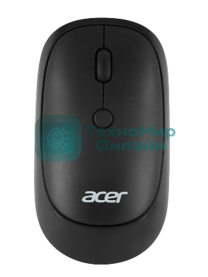 Мышь беспроводная Acer OMR137 черный, 1600 dpi, радиоканал, USB, кнопки - 4