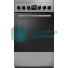 Плита электрическая Maunfeld MEC55CS08D серебристый, конфорок 4 шт, духовка 60 л, 50 см x 85 см x 60 см