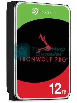 Жесткий диск Seagate SATA-III 12Tb ST12000NT001 NAS Ironwolf Pro 512E (7200rpm) 256Mb 3.5