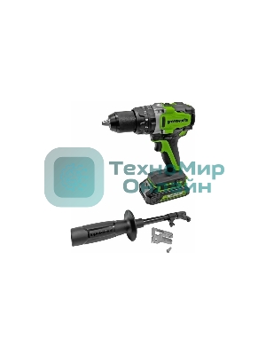 Дрель-шуруповерт GREENWORKS GD24DD140, 24 В, 4 Ач, 140 Нм, бесщеточный, ударный