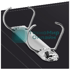 Папка на 2-х кольцах Silwerhof Perlen 271957-75 A4 1мм корешок 38мм, внутренний карман, с вставкой зеленый металлик
