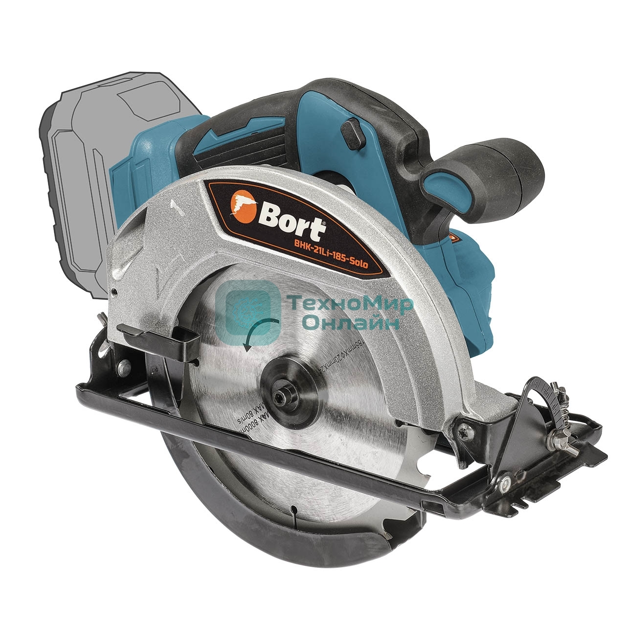 Пила циркулярная аккумуляторная Bort BHK-21Li-185 Solo (без АКБ и ЗУ)
