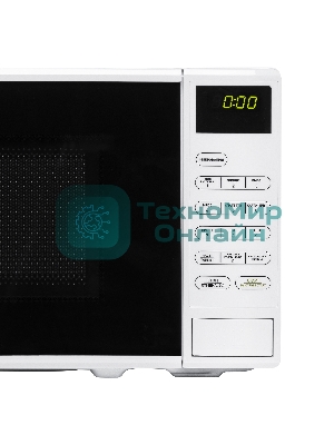 Микроволновая печь BBK 20MWS-728S/W белый/черный, 20 л, 700 Вт, переключатели - сенсор