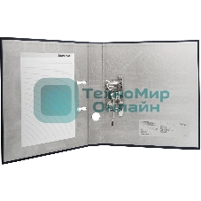 Папка-регистратор Silwerhof A4 75мм ПВХ/бумага черный без. окант. сборная (упак.:2шт)