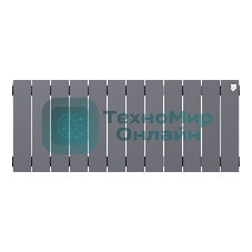 Радиатор биметаллический Royal Thermo PianoForte 300 Серебристый - 12 секц.