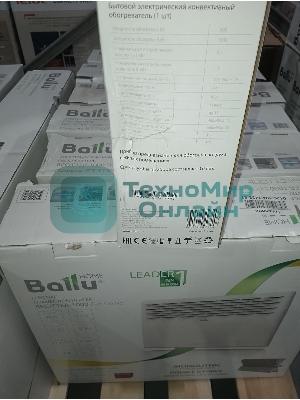 (Поврежденная упаковка) Конвектор электрический Ballu Ettore BEC/ETER-1000 белый (мощность 1 кВт, площадь 15 м2) (НС-1135153)