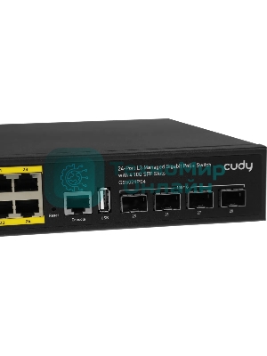 Коммутатор Cudy GS5024PS4, 24×1 Гбит/с, 4×10 Гбит/с SFP+
