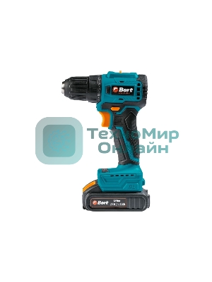 Дрель-шуруповерт Bort BAB-21-BLK, 18 В, 1,5 Ач, 50 Нм, бесщеточный