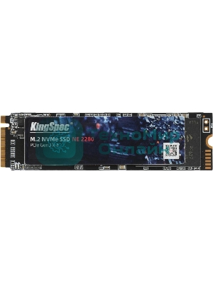 Накопитель SSD KingSpec NE-128, 128Gb, PCIe 3.0 x4, M.2 2280, R/W 1800/600