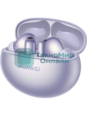 Наушники TWS Huawei FreeBuds 6i (Orca-T100) фиолетовый, внутриканальные, Bluetooth, активное шумоподавление, до 8 ч