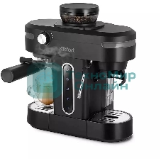 Кофеварка рожковая Kitfort КТ-7375 черный, исп. кофе - зерновой/молотый, 0.75 л, 1150 Вт, 15 бар