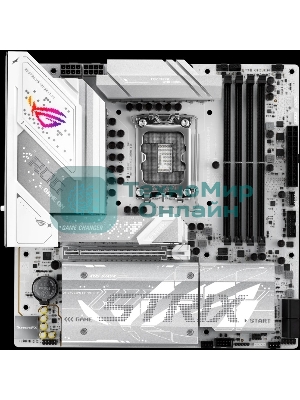 Материнская плата ASUS ROG STRIX B860-G GAMING WIFI, LGA 1851, Intel B860, 4xDDR5, 4xSATA, 4xM.2, 1xPCIe 5.0 x16, 1xDP, 1xHDMI, 1xThunderbolt 4, 1x 2.5Gb LAN, 1xUSB-C 20Gbps, 1xUSB-A 10Gbps, 3xUSB-A 5Gbps, 4xUSB-A 2.0, 2x3.5 мм, 7.1, mATX