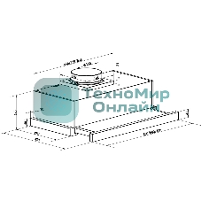 Вытяжка встраиваемая Maunfeld VS Fast 60 нержавеющая сталь, 60 см, 850 куб. м/ч, 47 дБ