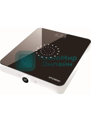 Плита настольная электрическая Hyundai HYC-0105 белый стеклокерамика