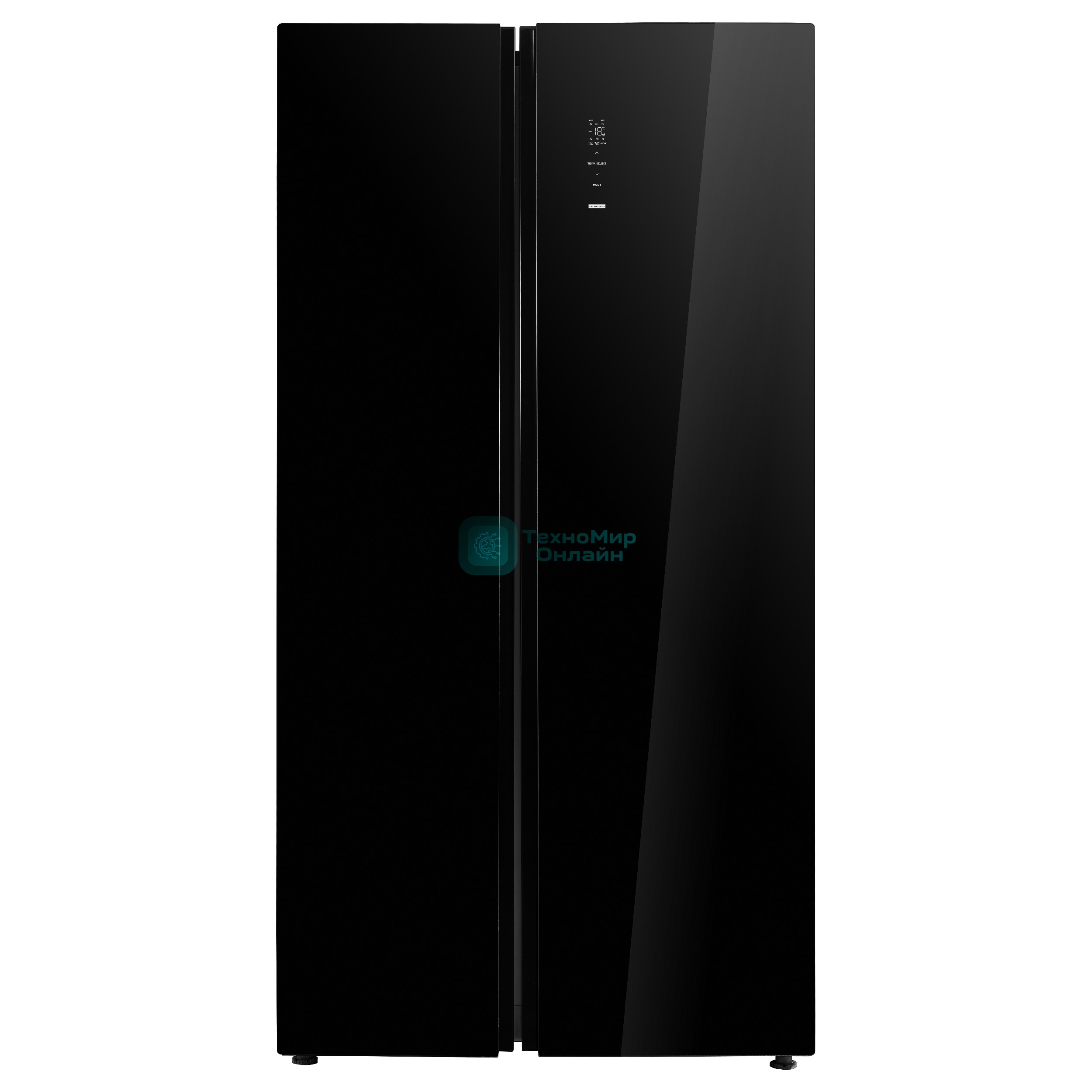 Холодильник Korting KNFS 91797 GN черный двухкамерный 335/175л морозилка сбоку, No Frost, Side by Side