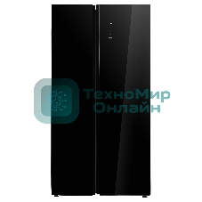 Холодильник Korting KNFS 91797 GN черный двухкамерный 335/175л морозилка сбоку, No Frost, Side by Side