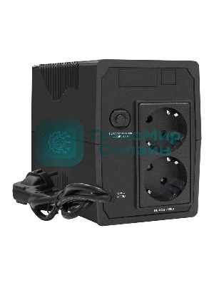 Источник бесперебойного питания ExeGate EP276528RUS Power Back BNB-650 650VA, черный, 2 евророзетки