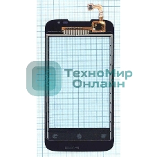 Сенсорное стекло (тачскрин) для Huawei HX035579A_VO W1447, черное