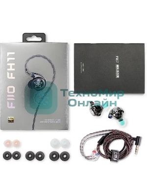 Проводные наушники FiiO FH11 черный, внутриканальные, Jack 3.5 мм