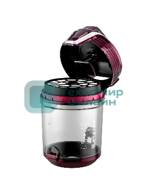 Пылесос BRAYER BR4211 черный/бордовый, 400/2200 Вт, уборка сухая, пылесборник контейнер, 3 л