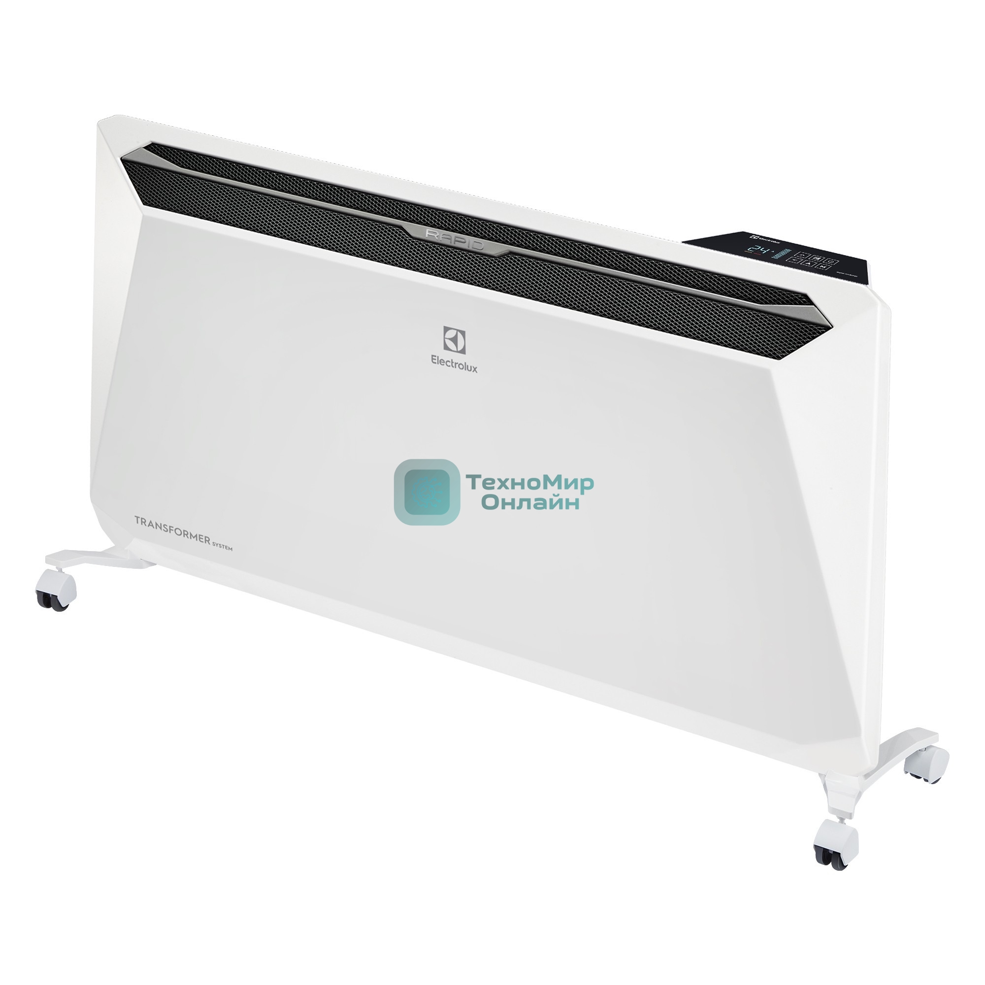 Комплект Electrolux Rapid Transformer с блоком управления и шасси ECH/R-2500 T-TUI4 белый, 2500 Вт, 30 м2, термостат, дисплей