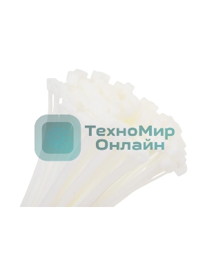 Стяжки Cablexpert NYT-400x7.6 пластиковые 400 мм х 7.6 мм, белые (100 шт.)