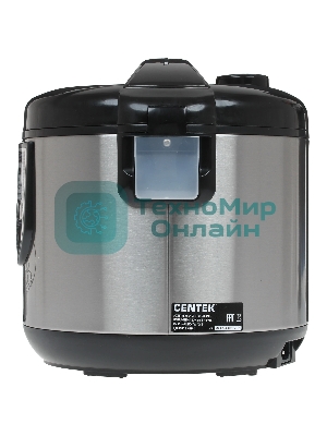 Мультиварка Centek CT-1498 Ceramic черный, сталь 700 Вт, 5.0л, КЕРАМИЧЕСКОЕ ПОКРЫТИЕ ЧАШИ, 10 пр-м.