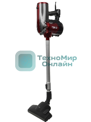 Пылесос вертикальный Centek CT-2561 красный/черный, питание от сети, 150 Вт, уборка сухая, пылесборник 0.5 л