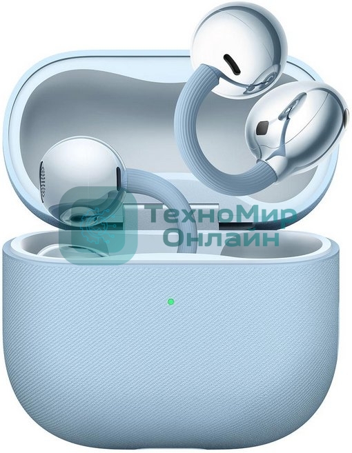 Наушники TWS Huawei FreeClip 2 синий, открытые (клипсы), Bluetooth, быстрая зарядка, до 8 ч