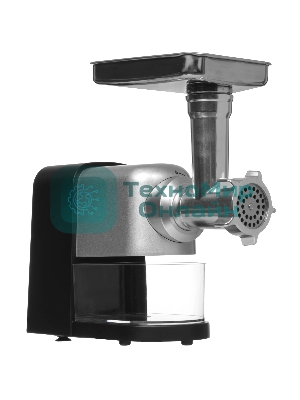 Мясорубка электрическая CF CF-MG2161SB черный, 1600 Вт, 1.3 кг/мин, реверс, защита от перегрузки, насадки - 6