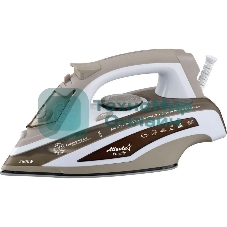 Утюг Atlanta ATH-5573 коричневый/белый, 2600 Вт, 38 г/мин, 132 г/мин, 400 мл