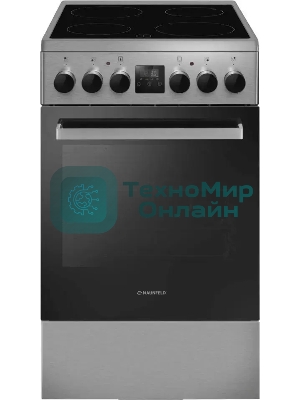 Плита электрическая Maunfeld MEC55CS08D серебристый, конфорок 4 шт, духовка 60 л, 50 см x 85 см x 60 см