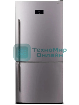 Холодильник Sharp SJ653GHXI52R серебристый двухкамерный 400/164 л морозилка снизу, No Frost