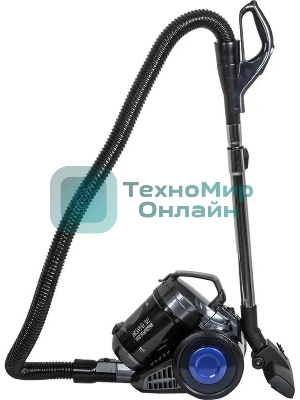 Пылесос Supra VCS-2410 синий/черный, 380/2200 Вт, уборка сухая, пылесборник контейнер, 1.5 л