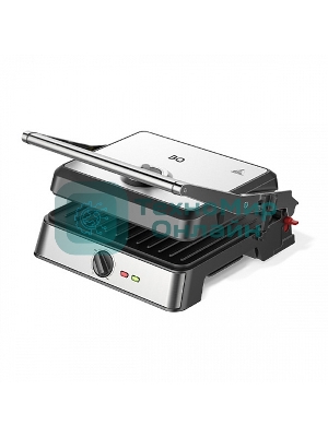 Гриль электрический BQ GR3007, черный/стальной