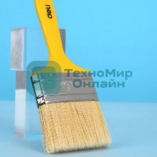 Кисть малярная с пластиковой ручкой Deli DL509113 75 мм, натуральная щетина