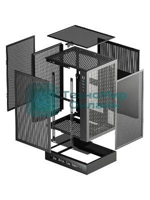 Компьютерный корпус Deepcool CH170 DIGITAL черный без БП mini-ITX 1x120мм 1xUSB 2.0 1xUSB 3.0 audio bott PSU