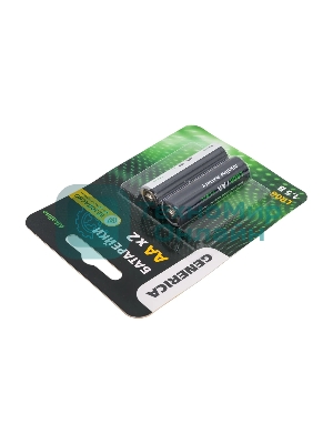 Батарейка щелочная Alkaline LR06/AA (2шт/блистер) GENERICA